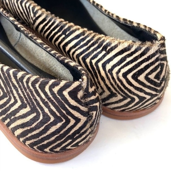 NWOT M4DE leather / calf hair flats - Picture 5 of 8